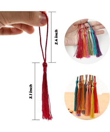 148 Pcs MUXGOA Bookmark Tassels for Crafts & Jewelry Making - 37 Colors Graduation Bookmarks - Buy Online on GoSupps.com