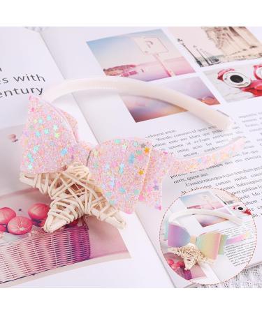 2 Pieces Bow Headbands Headdress Gradient Colour + Pentagram Pink Perfect Hair Accessories for Alice in Wonderland Cosplay Hair Band Bow Headbands Headdress for Woman Girl - Buy Online on GoSupps.com