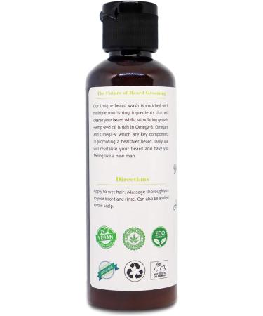 Hemp Beard Wash by BeardGang Members | Premium Hemp & Argan Oil Formula | Sulphate-Free Beard Grooming Solution - Buy Online on GoSupps.com