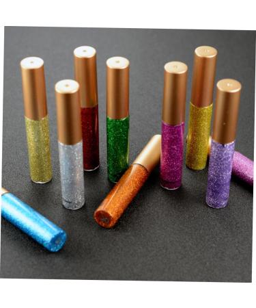FOMIYES 10pcs Glitter Eyeliner Liquid Glitter Liner for Eyes Liquid Eyeliner Eyeshadow Eye Shadow Flash Set 1 count (Pack of 1) Assorted Color - Buy Online on GoSupps.com