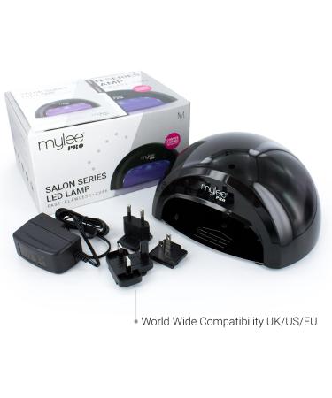 Mylee 15 Seconds Cure Convex Curing LED Gel Polish Nail Drying Lamp Kit - 3 Curing Cycle | Compatible with All Gel Polish | Includes Mygel Top & Base Coat, Prep + Wipe Gel Remover | Black Lamp - Buy Online on GoSupps.com