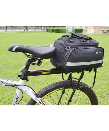 West Biking Adjustable Bike Cargo Rack - 110Lb Capacity, Universal Fit, Reflective Logo, Black - Buy Online on GoSupps.com