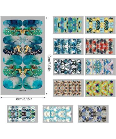 Manicure Decal DIY Oil Full Cover Patch Nice-Looking Tools Wraps Glue-Free Nail Art Stickers Women Party Type5 - Buy Online on GoSupps.com