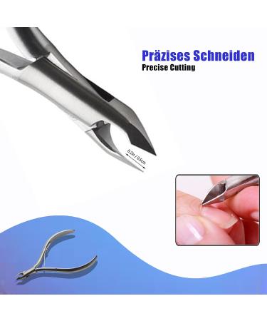 Longivia Nail Skin Remover Set - Professional Stainless Steel Cuticle Pusher & Nipper - Essential Nail Care Tools for Perfect Cuticles - Buy Online on GoSupps.com