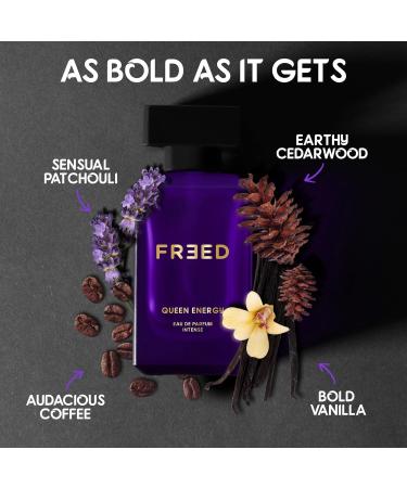 Freed Queen Energy EDP Perfume for Women 80ml | Patchouli Earthy Cedarwood Vanilla | Intense & Long Lasting Woody Eau De Parfum | Best Gift for Women - Buy Online on GoSupps.com