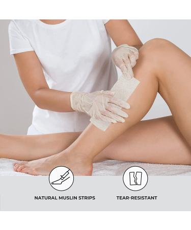 ForPro Natural Muslin Epilating Strips 100-Count - Tear-Resistant Pre-Cut Strips for Hair Removal - Buy Online on GoSupps.com