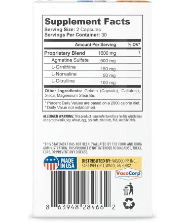 NeuropAWAY Kidney Support Supplement with Agmatine Sulfate L-Novaline L-Ornithine L-Citrulline Provides Fast Powerful Kidney Support 60CT 60 Count (Pack of 1) - Buy Online on GoSupps.com