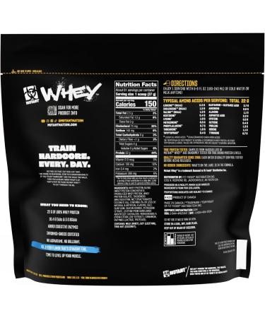 Mutant Whey 100% Whey Protein Powder Shake Gourmet Taste 22g of Protein Fast Absorbing Easy Digesting 5lbs - Vanilla Ice Cream - Buy Online on GoSupps.com
