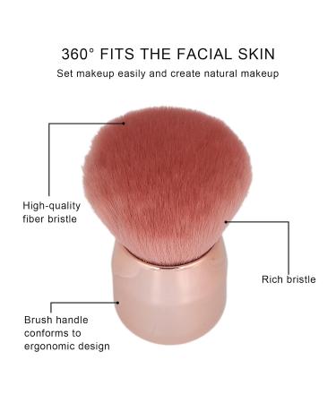 Loose Powder Brush - Mushroom Shape Portable Blush Makeup Tool for Flawless Application - Buy Online on GoSupps.com