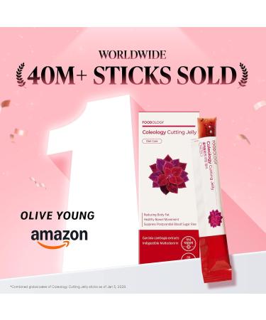 FOODOLOGY Coleology Cutting Stick Jelly, Pomegranate Appetite Suppressant, Support Weight Management, Chia Seeds, Garcinia Cambogia HCA, Korean Dietary Supplement with Collagen - 1 Pack of 10 10 Count (Pack of 1) 1 - Buy Online on GoSupps.com