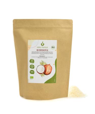 Organic coconut ribs (1kg) unsweetened and unroasted dried coconut coconut flakes from organic cultivation 100% natural and pure vegan - Buy Online on GoSupps.com