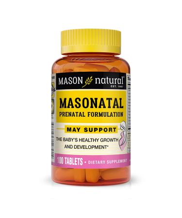 Mason Natural Masonatal Prenatal Formulation 100 Tablets