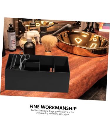 Minkissy 2-Pack Scissor Socket Stylist Holder | Hairdressing Clips Organizer | Acrylic Cutting Tool Rack | 26.3x14cm | Black | Hairdresser Accessories - Buy Online on GoSupps.com