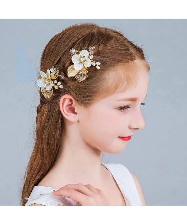 Rhinestone Pearl Bridal Hair Comb Slides - Wedding Hair Accessories for Bride & Bridesmaids - Buy Online on GoSupps.com