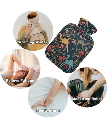 Naanle Animal Camel Hot Water Bottle - 2L Transparent Therapy for Pain Relief | Large Hot Water Bottle for Bed Hands & Feet | Warm & Cold Relief - Buy Online on GoSupps.com