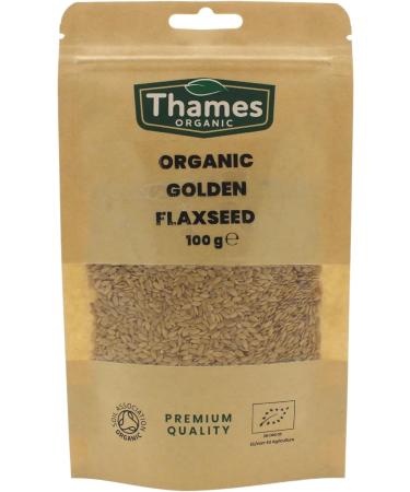 Thames Organic Nutty 1kg Golden Flaxseed Linseed - High Fiber, Protein, Omega-3s, Non-GMO, Vegan, Raw Superfood - 100% Natural, Additive-Free - Buy Online on GoSupps.com