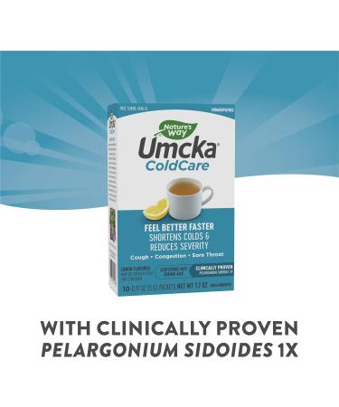 Nature's Way Umcka ColdCare Lemon Flavored Hot Drink Mix - 10 Packets - Buy Online on GoSupps.com