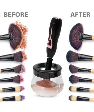 Olivia Rose Electric Makeup Brush Cleaner Spinner | Deep Clean 8 Size Rubber Collars (Black) - Fast International Shipping - Buy Online on GoSupps.com