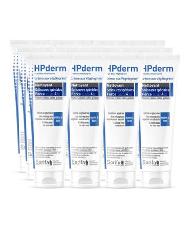SORIFA Pack of 12 - HPderm Vegetogrins Cleansing Cream Strength 4 - Hands and Arms - Special Dirts - Grease Paint Ink Putty Tar Glue Foam - Soap Free - Tube 125ml