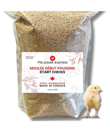 Omega-3 Enriched Starter Feed for Chicks - 10 lbs (4 54kg) - Ma Poule Express