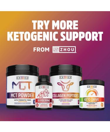 Zhou Nutrition MCT Collagen - Natural Vanilla 13.4 oz | Healthy collagen supplement - Buy Online on GoSupps.com