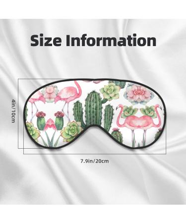 Red Flamingo Succulent Plant Eye Mask - Soft Comfortable Light-Blocking Unisex Sleep Mask | International Shipping - Buy Online on GoSupps.com