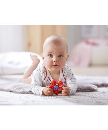 HABA 304290 Greifling Star Red - Baby Teething Toy for 6+ Months | Dishwasher Safe Toddler Toy | International Shipping Available - Buy Online on GoSupps.com