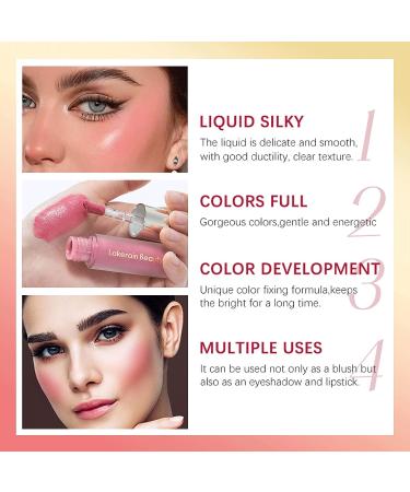 Velvet Matte Liquid Blush & Contour Set for Cheeks, Eyes & Lips - Moisturizing & Lightweight Formula (01&02) - Buy Online on GoSupps.com