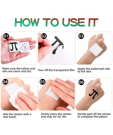 300 Pcs Pi Day Symbol Temporary Tattoos - Math Party Supplies for Kids and Classroom Decorations (Style-A) - Buy Online on GoSupps.com