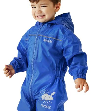 Regatta Kids Puddle Iv All-in-One Suit, Blue, 2-3 Years - Unisex | Waterproof & Durable - Buy Online on GoSupps.com