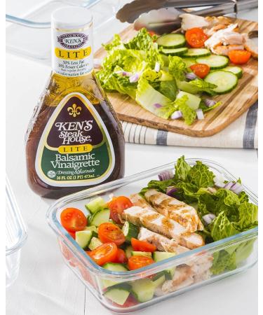 Ken's Steak House Lite Balsamic Vinaigrette Dressing 16 OZ - Delicious and Light Dressing Option - Buy Online on GoSupps.com