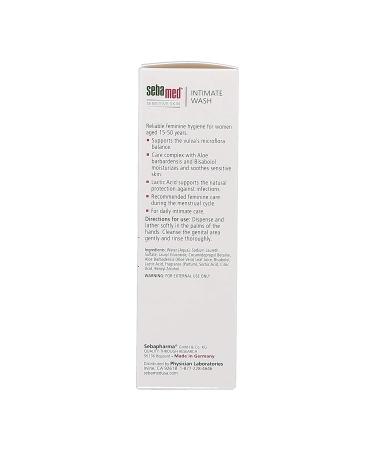 Sebamed Feminine Intimate Wash - pH 3.8, 6.8 Fl Oz (Pack of 1) - Buy Online on GoSupps.com