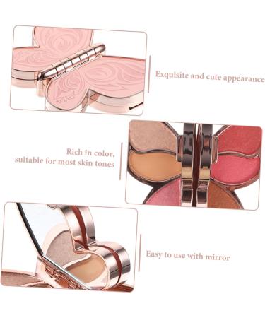 Healeved 2 Pcs Eyeshadow Palette Makeup Eyeshadow Matte Eyeshadow Multi-functional Girl Cosmetics Blush Abs 1 count (Pack of 1) As Shown 4x2pcs - Buy Online on GoSupps.com