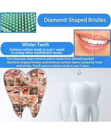 8 Pack Replacement Heads for Philips Sonicare Electric Toothbrush - 3D Diamond White, Compatible with C1 C2 C3 4100 2100 1100 Models - Buy Online on GoSupps.com