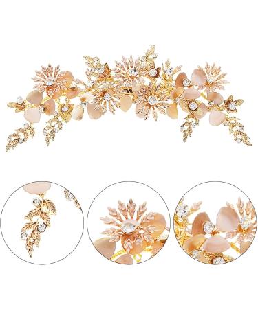 Golden Hair Clips | Golden Sparkly Hairpins - Retro Handmade Hair Accessories for Gatherings Festivals Wedding Events - Buy Online on GoSupps.com