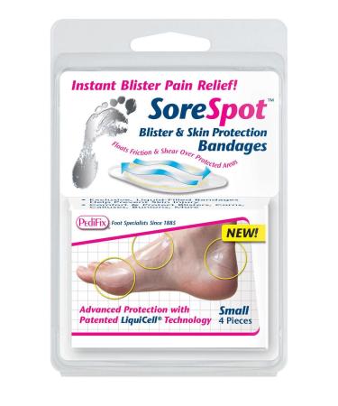PediFix Sorespot Blister and Skin Protection Bandages Large 4-Count (Pack of 2)