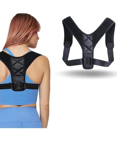 Adjustable Posture Corrector for Women & Men - Breathable Upper Back Brace for Pain Relief in Lumbar, Neck, Shoulder, Clavicle - Buy Online on GoSupps.com