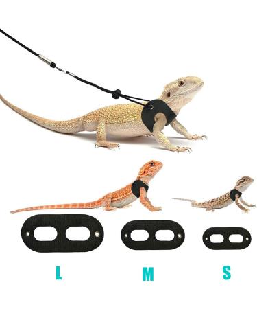 Allazone 4-Piece Adjustable Lizards Pet Leash & Feeding Tongs Set for Reptiles Amphibians & Small Animals - 3 Sizes Available - Buy Online on GoSupps.com