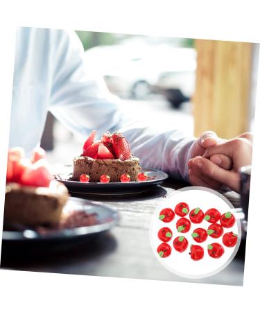 Zerodeko 150 Pcs Simulation Three-dimensional Fruit Dollhouse Miniatures Diy Scrapbook Food Keychain Mini Photo Frame Dollhouse Accessories Micro Toys Fake Strawberry Charm Key Chain Resin - Buy Online on GoSupps.com