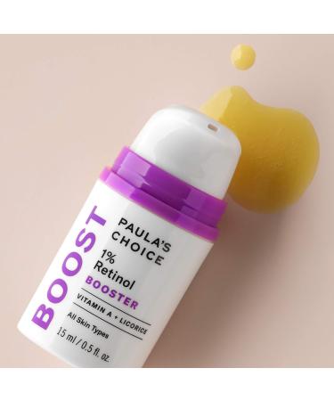 Shop Paula's Choice BOOST 1% Retinol Booster | Vitamin A & Licorice Serum for Fine Lines & Wrinkles - 0.5 oz - International Shipping - Buy Online on GoSupps.com