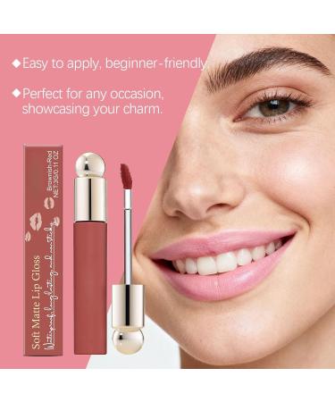  G n rique Matte Lip Gloss with a Soft Finish - Long-Lasting Hydration Lightweight Non-Sticky Texture - Precise Application Reddish-Brown Color - 3g - Buy Online on GoSupps.com