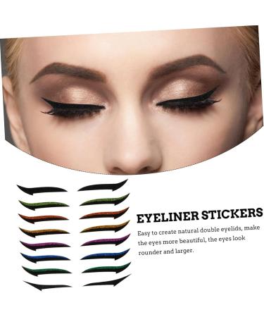 Mipcase 36 Pairs Glitter Eyeliner Women Eyeliner Sticker Double Eyelid Stickers Adhesive Tape Miss Flash - Buy Online on GoSupps.com