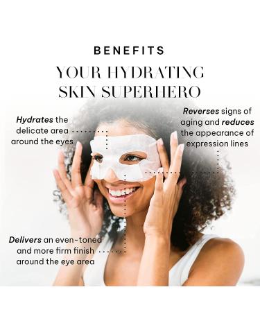 Joanna Vargas Bright Eye Hydrating Mask - Targets Dark Circles, Expression Lines, and Skin Tone - 5 Sheets (0.35 oz/sheet) - Buy Online on GoSupps.com
