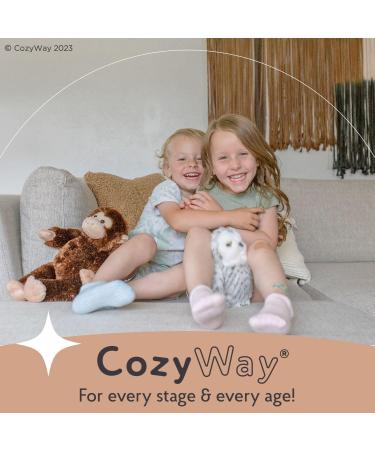 CozyWay Non-Slip Toddler Socks with Grippers, 6 Pairs, 3-5 Years, Black White Gray - Buy Online on GoSupps.com