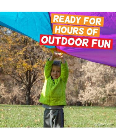 Play Platoon Kids Parachute with Handles - 24 Foot Multicolored Play Parachute - Buy Online on GoSupps.com