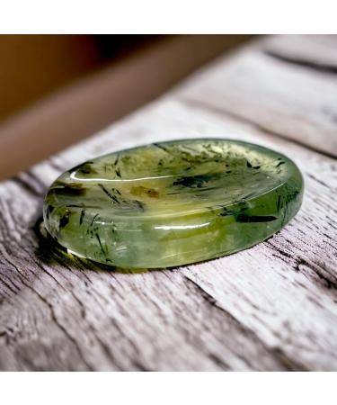 Opalite Crystal Worry Thumb Stone - Natural Healing for Stress Relief - Prehnite - Buy Online on GoSupps.com