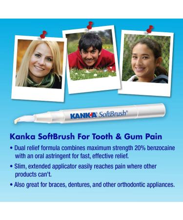Blistex Kank-A SoftBrush Tooth & Gum Pain Gel 0.07 oz - Relieve Oral Discomfort Fast - Buy Online on GoSupps.com