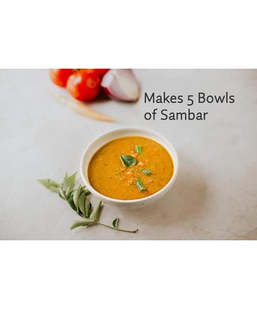 Inner Flame Authentic Instant Sambar Powder | South Indian Style Red Lentil Soup Mix | Gluten-Free & Vegan | No Chemicals or Preservatives - Buy Online on GoSupps.com