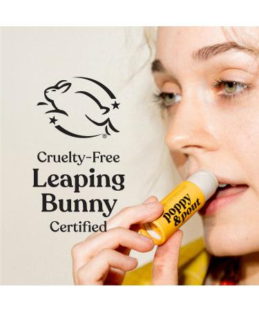 Poppy & Pout Island Coconut Lip Balm 0.3oz - 100% Natural, Hand-filled with Beeswax, Vitamin E, Organic Coconut Oil - Cruelty Free - Buy Online on GoSupps.com