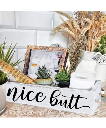 Cocomong Nice Butt Bathroom Decor Box - Funny Farmhouse Toilet Paper Holder - Buy Online on GoSupps.com